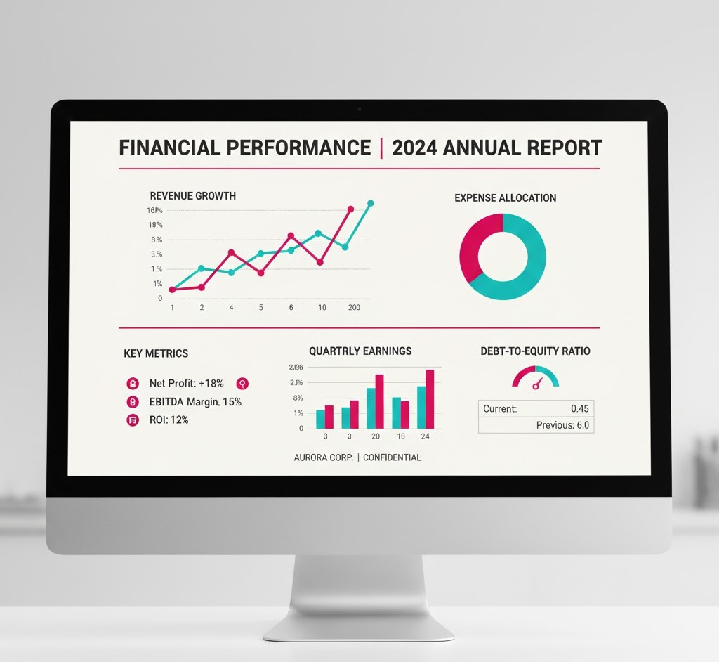 Financial report template