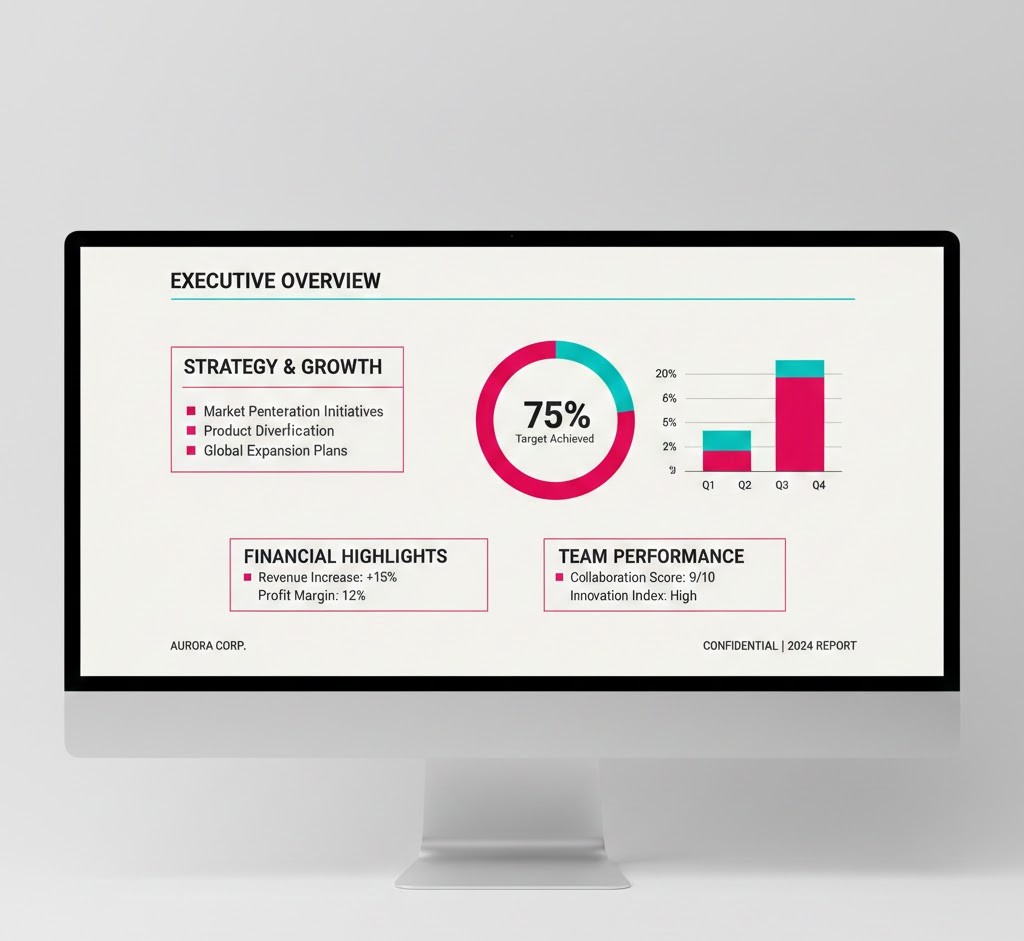 Business presentation template