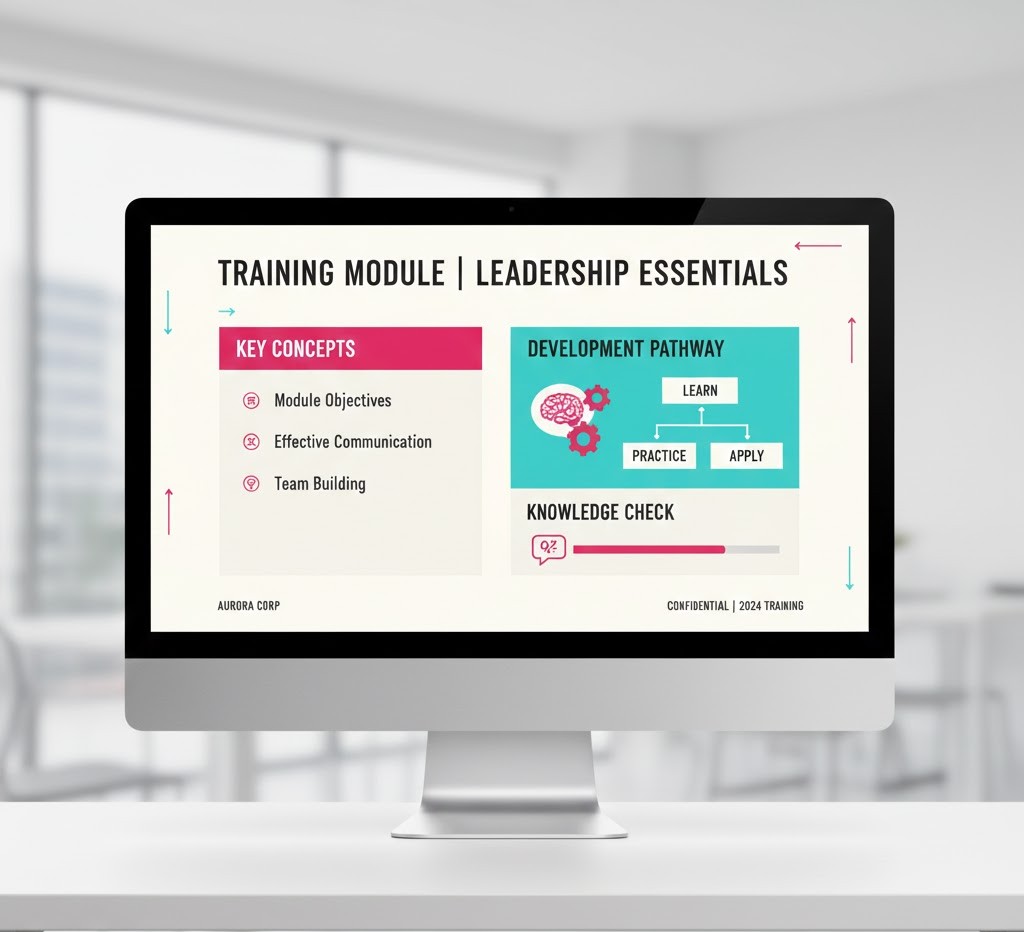 Training module template